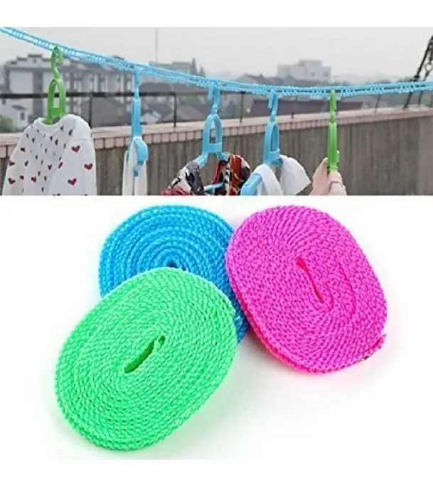 Buy 8 Meter Anti Slip Clothesline Cloth Hanging Rope at Best Price In Bangladesh