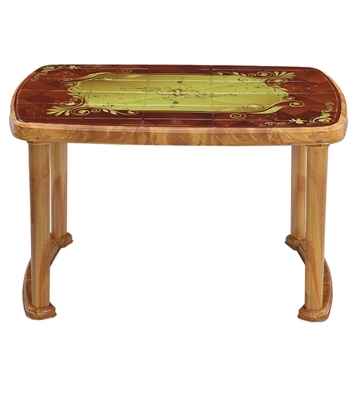 Picture of Dining Table 4 Seat Rtg P/L Print Wave - SW