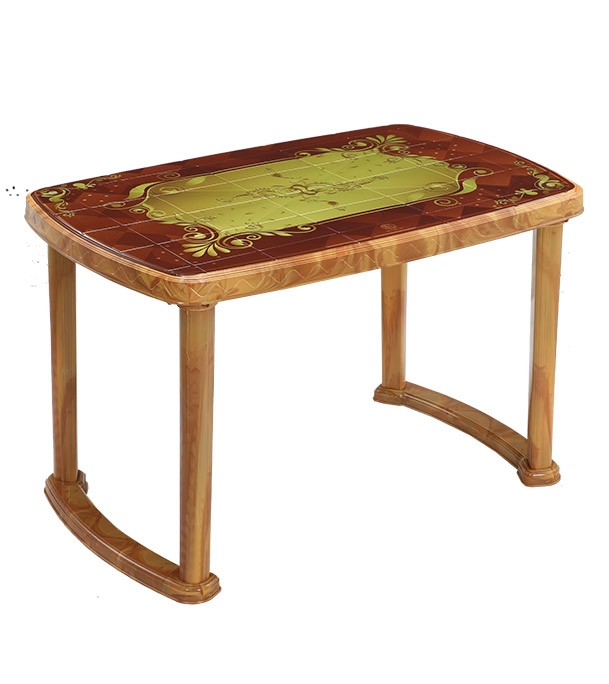 Picture of Dining Table 4 Seat Rtg P/L Print Wave - SW