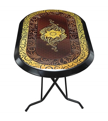 Picture of Dining Table 6 Seat Elegant S/L Print Jewel -Black