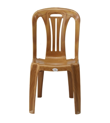 Picture of Plastic Chair W/O Arm Stick Sandal Wood