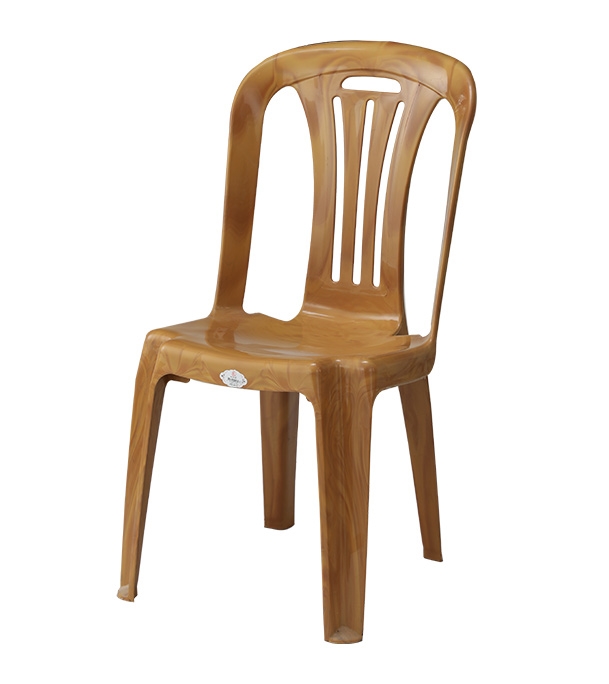 Picture of Plastic Chair W/O Arm Stick Sandal Wood