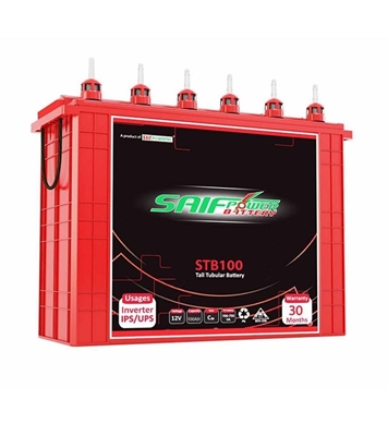 Picture of Tall Tubular 100ah Saif Battery