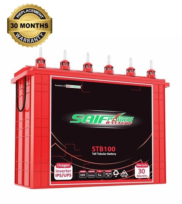 Picture of Tall Tubular 100ah Saif Battery