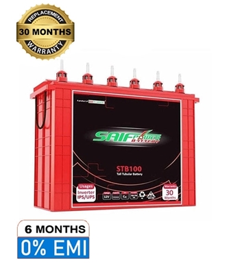 Picture of Tall Tubular 100ah Saif Battery