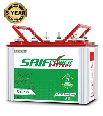 Picture of Saif Power 12V 55AH Solar Battery