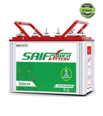 Picture of Saif Power 12V 60AH Solar Battery