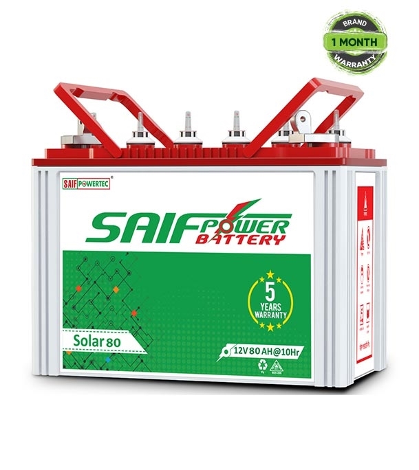 Picture of Saif Power 12V 80AH Solar Battery