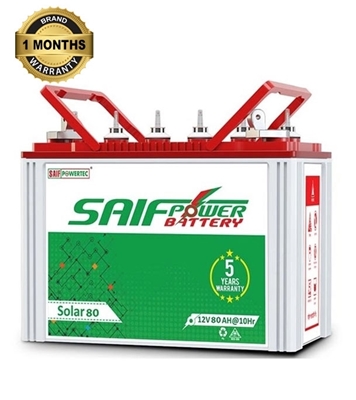 Picture of Saif Power 12V 80AH Solar Battery