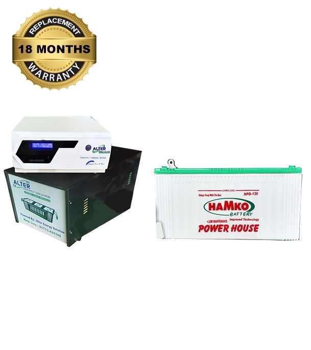 Picture of IPS 800VA with Hamko Battery 130ah, Full Package