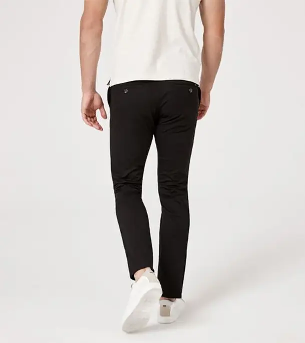 Picture of Men's Narrow Formal Official Gabardine Pant Black