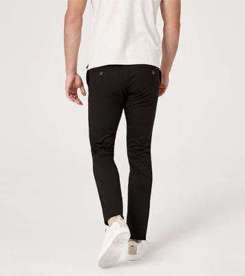 Picture of Men's Narrow Formal Official Gabardine Pant Black