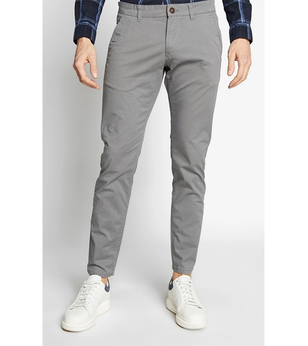 Picture of Men's Narrow Formal Official Gabardine Pant Ash