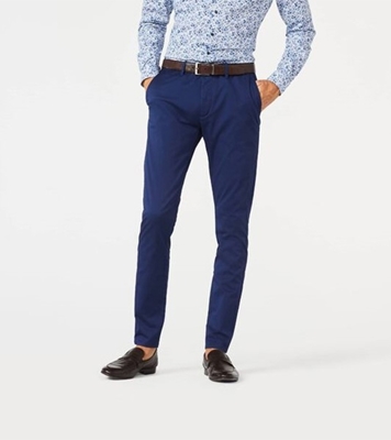 Picture of Men's Narrow Formal Official Gabardine Pant Navy Blue