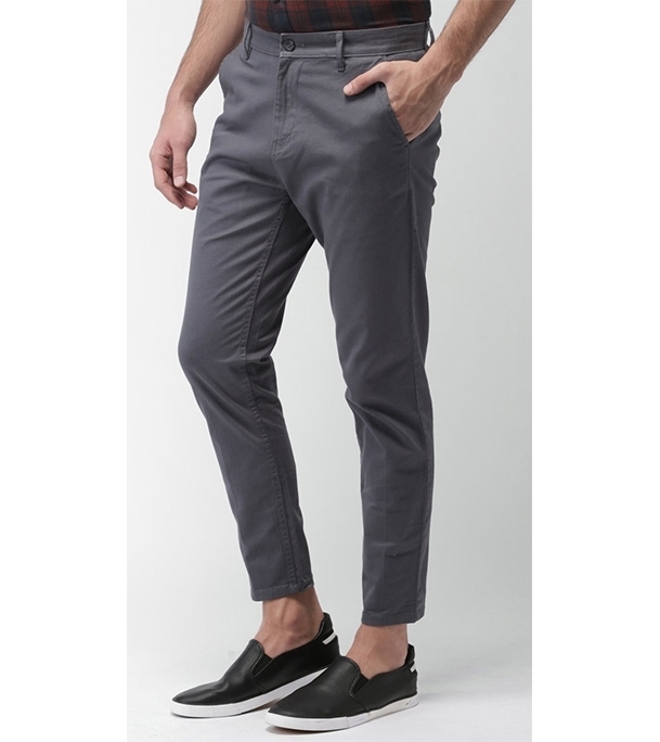 Picture of Men's Narrow Formal Official Gabardine Pant Dark Ash