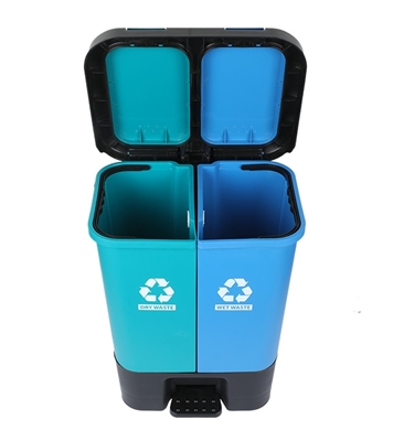 Buy Twin Paddle Bin 20L Tulip Green 