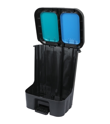 Buy Twin Paddle Bin 20L Tulip Green 