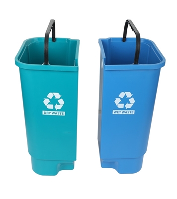 Buy Twin Paddle Bin 20L Tulip Green 