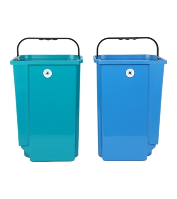 Buy Twin Paddle Bin 20L Tulip Green 