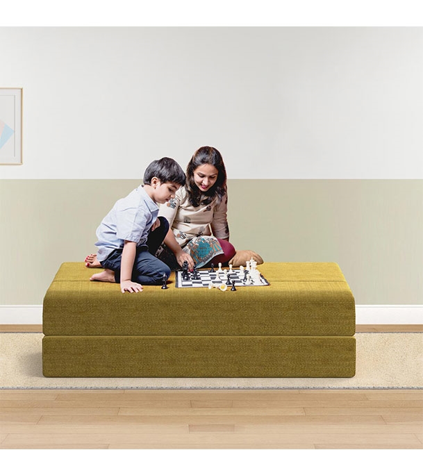 Sofa Cum Bed-Yellow (Single) at Best Price in Bangladesh