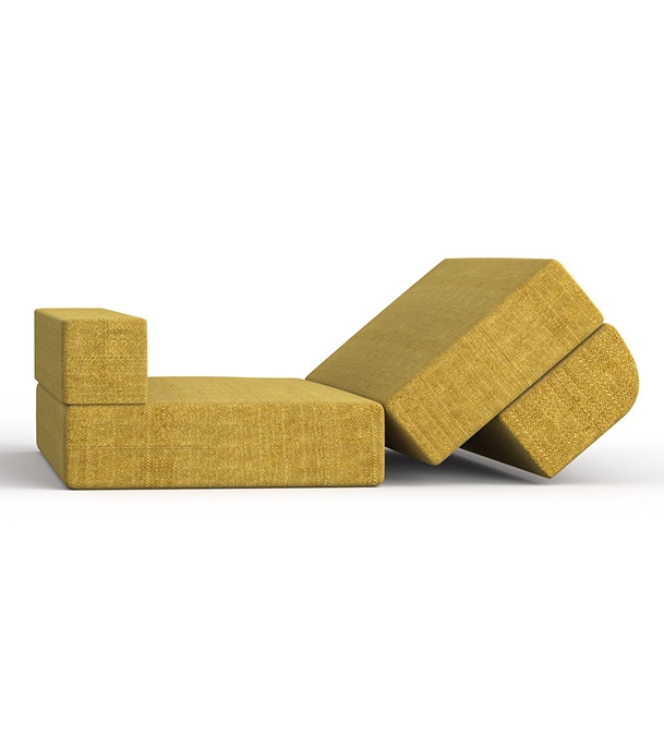 Sofa Cum Bed-Yellow (Semi Double) at Best Price in Bangladesh