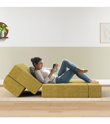 Picture of REGAL Sofa Cum Bed-Yellow SCB-205-6-2-07(DOUBLE)(Febric-2120)