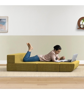 Picture of REGAL Sofa Cum Bed-Yellow SCB-205-6-2-07(DOUBLE)(Febric-2120)