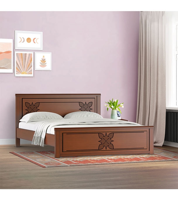Regal Butterfly Wooden King Bed Best Price in Bangladesh