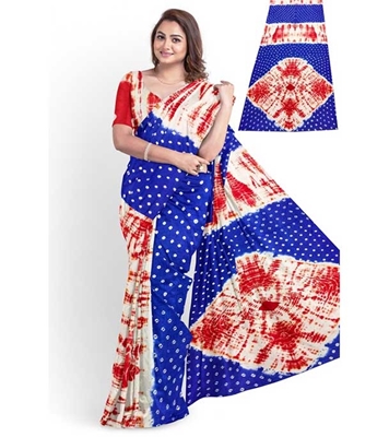 Buy Women's Fashionable Cotton Batik Saree Online at Best Price