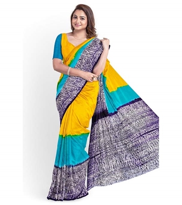 Buy Women's Fashionable Cotton Batik Saree Online at Best Price