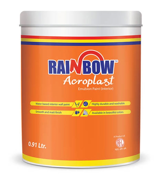 Buy Rainbow Ape Plastic Paint Off White .91 Litre Online	