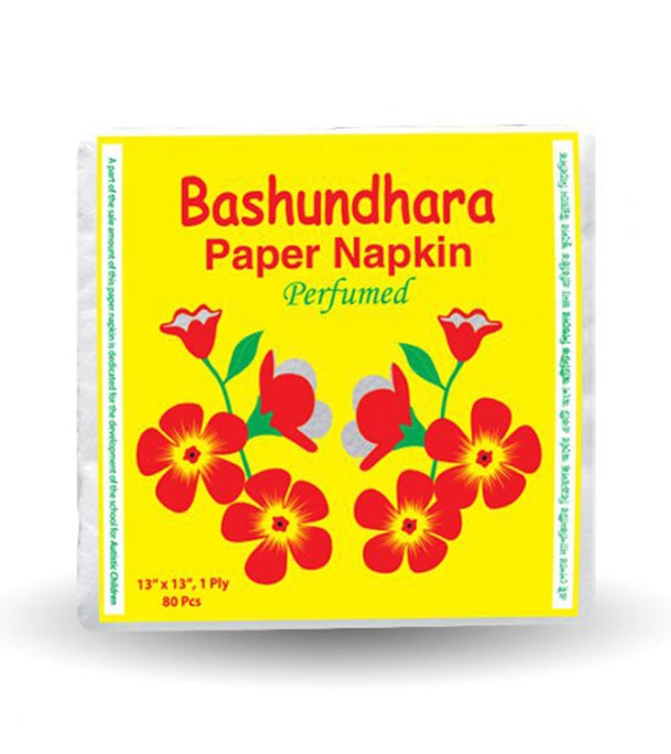Buy Basundhara Paper Napkin 13"x13" 1ply 80pcs Online at Best Price