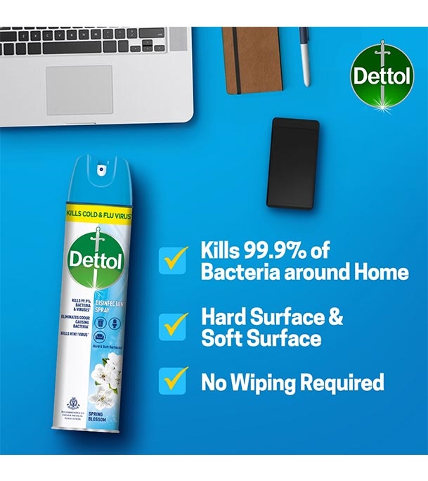  Dettol Disinfectant Spray Spring Blossom 225ml 