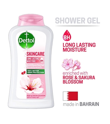 Dettol Antibacterial Body Wash Skincare Rose 