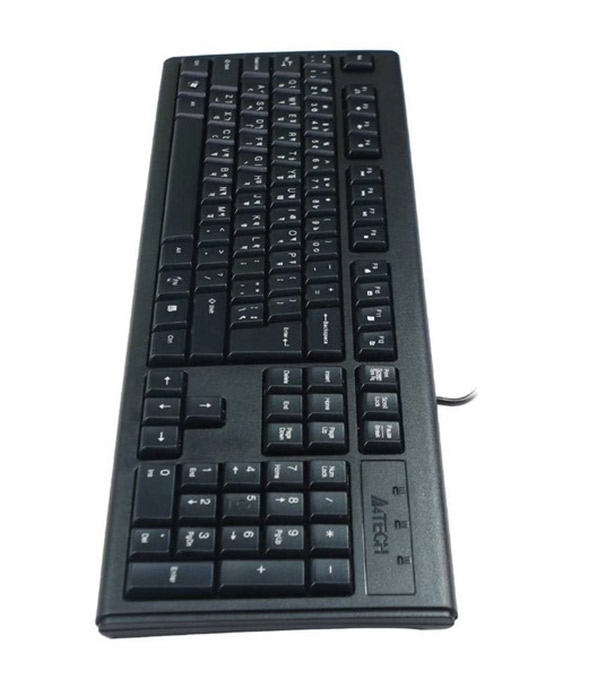 Picture of A4TECH KRS-83 FN Black Wired Multimedia (FN hotkey) Keyboard With Bangla