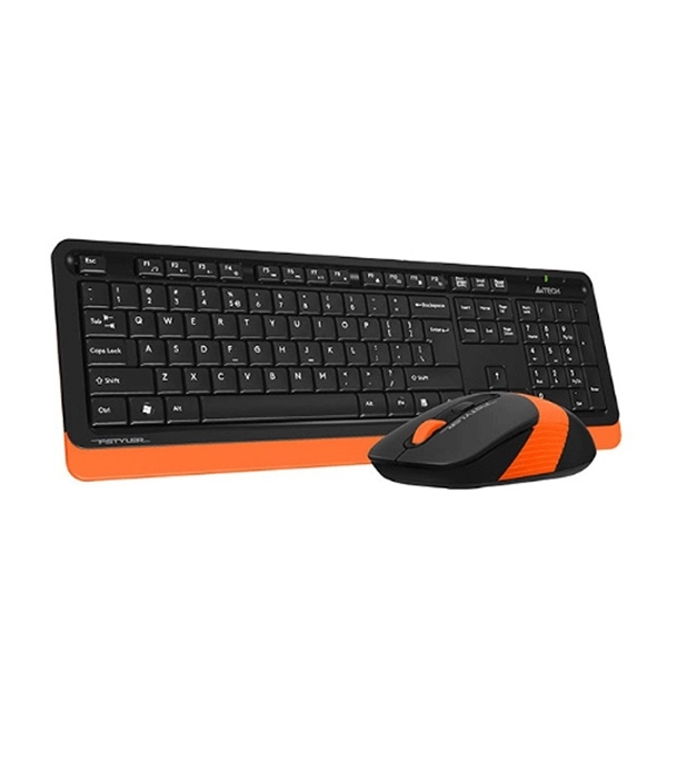 Picture of A4TECH FG1010 2.4G FSTYLER Wireless Bangla Keyboard with FG10 Wireless Mouse Orange