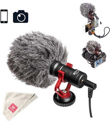 Picture of BOYA BY-MM1 Video Microphone Youtube Vlogging Facebook Live stream Recording Shotgun Mic