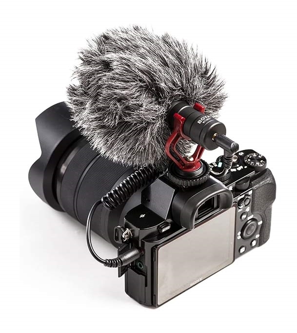 Picture of BOYA BY-MM1 Video Microphone Youtube Vlogging Facebook Live stream Recording Shotgun Mic