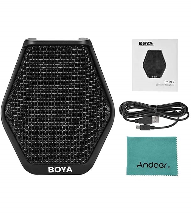 Picture of BOYA BY-MC2 Super Cardioid Condenser Conference Microphone With 3.5mm Audio Jack