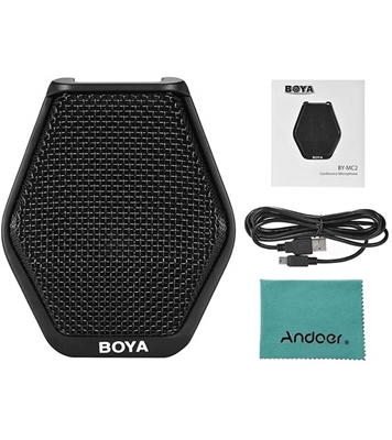 Picture of BOYA BY-MC2 Super Cardioid Condenser Conference Microphone With 3.5mm Audio Jack