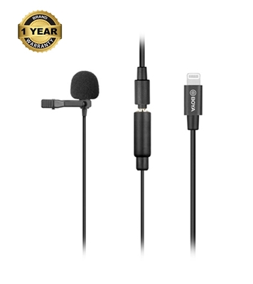 Picture of BOYA BY-M2 Clip-on Lavalier Microphone for iOS Devices