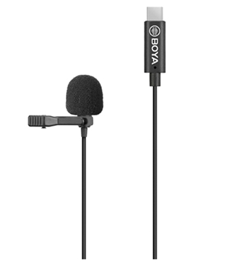 Buy BOYA By-M3 Omnidirectional Lavalier USB C Microphone, Clip-on Lapel Microphone for Android Tablet Laptop Podcast Interview YouTube Video Recording (236in) Online