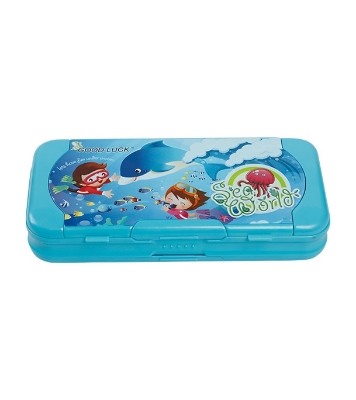 Buy Good Luck Pencil Box Sea World Blue Online