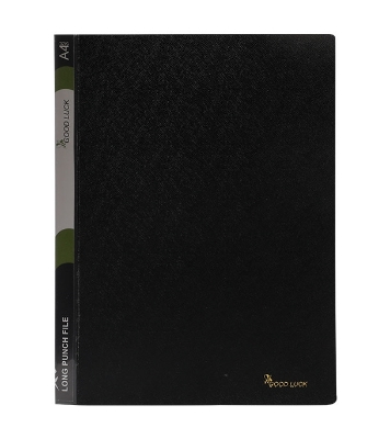 Buy Good Luck Long Punch File A4 Black Online