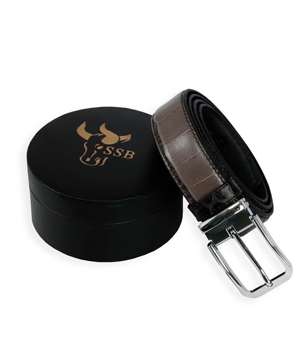 Men's Croco Print Leather Belt at Best Price In Bangladesh