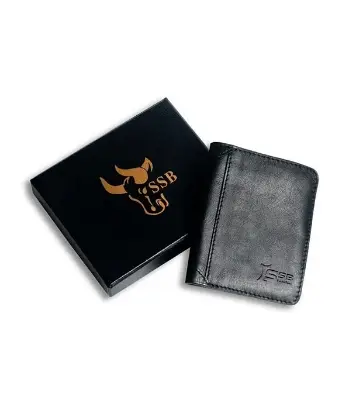 Men's Black (Cute Er Dibba) Short Leather Wallet at Best Price In Bangladesh