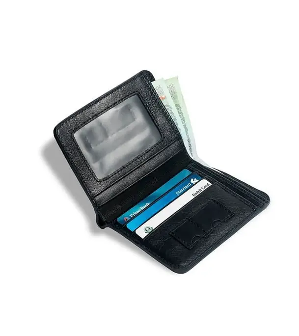 Men's Black (Cute Er Dibba) Short Leather Wallet at Best Price In Bangladesh