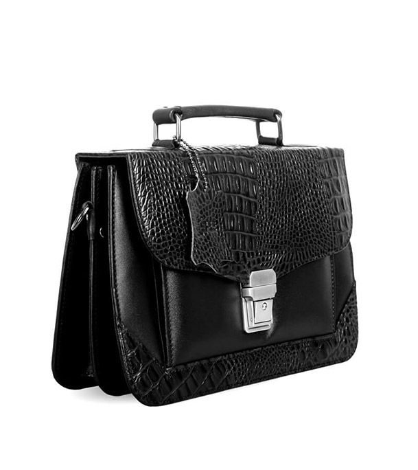 Croco Design Ladies Handbag Black at Best Price In Bangladesh