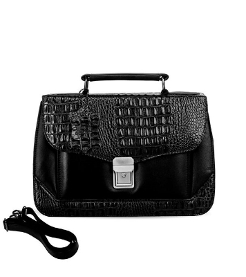 Croco Design Ladies Handbag Black at Best Price In Bangladesh