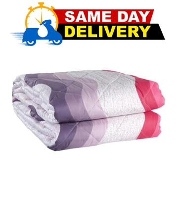 Buy Comfy Comforter Double Pink White Q-101 Online